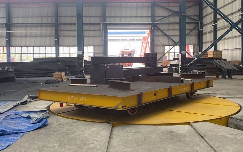 工業過跨轉運場景中，有軌道平板車優勢明顯